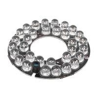 eDealMax Rojo Infrarrojo 32 LED Bombillas 80 Grado IR Junta Para cámaras de seguridad