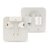 iPhone Earbuds Headphones Earpods w/Volume Buttons and Microphone w/Lightning Connector & 3.5mm Adapter (Bulk Packaging) (Renewed)