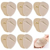 Metatarsal Pads for Women, 8 Pairs Ball of Foot Cushions for Heels, Professional Reusable Keep Feet from Sliding in Heels