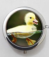 BlackKey Animal Duck 3-Compartment Decorative Pocket Gift Box Case Organizer for Pill, Color 1 -1798