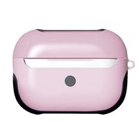 for New AirPods Pro Case, JKRED TPU + PC Color Matching Protective Skin Case Cover for Apple AirPods Pro 2019 Wireless Charging Box (Pink)