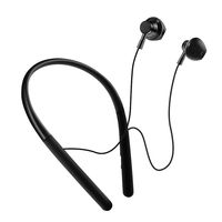 Wireless Headphones,Bluetooth Earphones with HiFi Sound,Sweat-Resistant,Built-in Mic,Secure Fit Sports Earbuds for Gym/Running/Workout(Black)