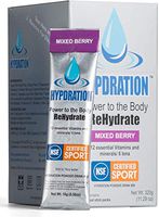 Hypdration - New - Hydration Multiplier, Electrolyte Powder, NSF Sport Certified for Athletes, Boost Stamina, Fight Inflammation, Detoxify(Mixed Berry, 20 Count, Mix in 16-20oz. Water)