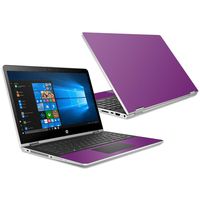 MightySkins Skin Compatible with HP Pavilion x360 15.6" (2018) - Solid Purple | Protective, Durable, and Unique Vinyl Decal wrap Cover | Easy to Apply, Remove, and Change Styles | Made in The USA