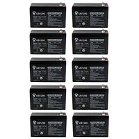 Universal Power Group 12V 9AH Sealed Lead Acid Battery for Home Alarm Security Systems - 10 Pack