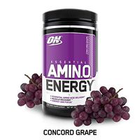 OPTIMUM NUTRITION ESSENTIAL AMINO ENERGY, Concord Grape, Keto Friendly BCAAs, Preworkout and Essential Amino Acids,with Green Tea and Green Coffee Extract, 30 Servings