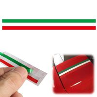 40 x1.2cm PVC Italian Italy Long Flag Sticker Strip Decal Badge Bright Color