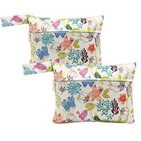 Asenappy Mini Wet Bag - Reusable for Mama Cloth Menstrual Pads Bags/Breast Pads Bag 2 Pieces