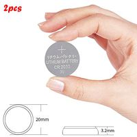 iuchoice 2PCSx CR2032 Lithium Battery 3V Coin Cell