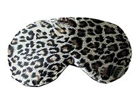 Hot Sale!!! ieasysexy 2 in 1 Leopard Style Slik Sleeping Mask with Detachable Cold/Hot Soothing Eye Mask (Brown)