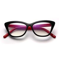 Inlefen Fashion Reading Glasses Women Cat Eye Frame Glasses Retro Eyeglasses
