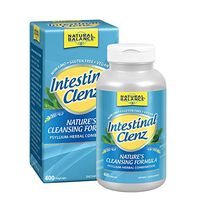 Natural Balance Intestinal Clenz | Psyllium Herbal Cleansing Formula | Healthy Digestion & Regularity Supplement | Gluten Free | 400 VegCaps, 80 Serv.