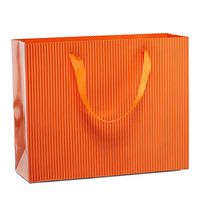 12ea - 10 X 3-1/8 X 7-7/8 Persimmon Pinstripes Euro Tote Gusset - 3 1/8"