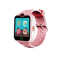 HelloPet Q30 Kid Waterproof Smart Watch (NO GPS Tracker) Camera SOS Flashlight Anti Lost Cell Phone Gift SmartWatch (Pink)