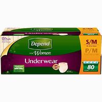 Depend Women Maximum Absorbency Underwear Small/Medium, 80-Count by Depend