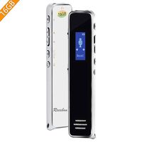 Digital Voice Recorder, Mini Pocket MP3 Player & Recorder 16G Rechargeable Voice Activated Recorder with MP3 Player,Portable Stereo HD Audio Recording Device for Lectures/Meetings/Interviews/Classes