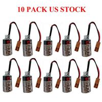 3.6V 1200mAh ER3V PLC Li Battery for Omron Toshiba Instrument Power US Stock (Pack of 10)