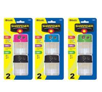 BAZIC Dual Blades Sharpener w/ Round Receptacle (2/Pack) (Case of 12) (1907-12)
