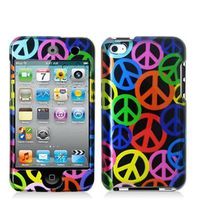 Peace Sign 2d Hard Snap-on Crystal Case Cover Accessory for Ipod Touch 4th Generation 4g 4 8gb 32gb 64gb