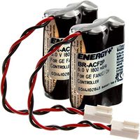 Two PLC Lithium 6V 1800mAh Computer Backup Batteries, Replacements For Cutler Hammer A06 Controller Battery, A06B-0177-D106, A98L-0031-0011, Ge Fanuc A06 Series, A06B-0177-D106