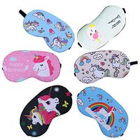 CKANDAY 6 Pieces Fashion Sleeping Mask Blindfold Sleep Mask Lightweight Eye Mask Cover for Men Women Kids