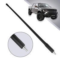 KSaAuto Antenna Compatible with Ford F-150 Raptor 2009-2019 Trucks | 13.5 Inches Universal Threaded Bottom Antenna Mast Replacement | Designed for Optimized FM/AM Reception