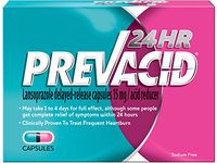 Prevacid 24HR Lansoprazole Delayed-Release Capsules, 15 mg- Proton Pump Inhibitor (PPI) for Heartburn Relief, 42 Count
