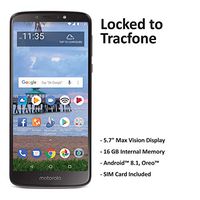 ($50 eGift Card Promotion) Tracfone Carrier-Locked Motorola Moto e5 4G LTE Prepaid Smartphone - Black - 16GB - Sim Card Included - CDMA