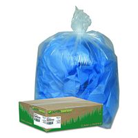 Earthsense Commercial RNW4615C Clear Recycled Can Liners, 40-45gal, 1.5mil, Clear (Case of 100)