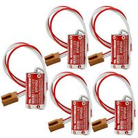 Replacement Battery, MAXELL ER17/33 2/3A 3.6V 1600mAh PLC Battery +Plug for 3G2A9-BAT08 US Stock (Pack of 5)
