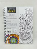 Pineridge Art - Life in Colour - Coloring Notebook - Style 3504 - Yellow