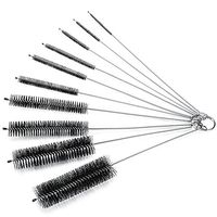 GZQ Cleaning Brush Nylon Multipurpose Cleaning Brush Set 10 for Drinking Straws, Glasses, Keyboards, Jewelry, Tubes, Jars