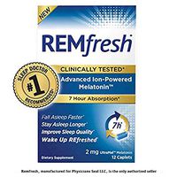 REMfresh 2mg Advanced Melatonin Sleep Aid Supplement (12 Caplets) | Drug-Free, Sleeping Pills to Support Restful, Natural Sleep | #1 Doctor Recommended | Pharmaceutical-Grade, Ultrapure Melatonin