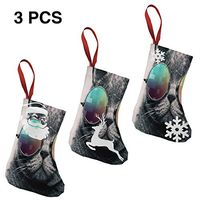 Christmas Stockings Cat Wearing Glasses is Cool Marvellous Xmas Socks for Personalized Family Holiday