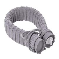 LHIABNN Hot Water Bag Silicone,Transparent Hot Water Bottle Scarf with Knit Cover for Daily Use