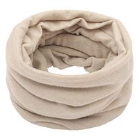 Theoylos Women's Winter Knitted Scarf Solid Color Neck Warmer Neck Gaiters Unisex Thicken Scarves Shawl Wraps Beige