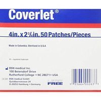 Coverlet 4" x 2-3/4" Fabric Adhesive Patch 50 ea (Pack of 4)