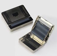 Cigarette Rolling Machine Tobacco Roller Maker Storage Box(Silver)