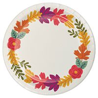 10 Pk MUL Leaves Snack Disposable Plates - Spritz