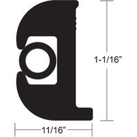 Taco Metals V11-0809BBK70-2 / Taco Flex Vinyl Rub Rail Kit - Black w/Black Insert - 70039;