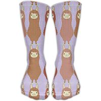 Unisex Three Llama Funny Cute Novelty Cotton Socks