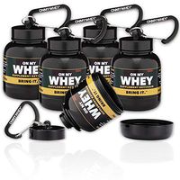 OnMyWhey - Portable Protein and Supplement Powder Funnel Key-Chain - Classic 5-Pack