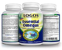 Logos Nutritionals - Essential Omegas 90 softgels - 3 6 9 DHA, ALA, EPA, GLA Perfect Blend for Heart and Brain Health