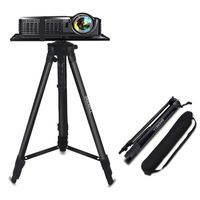 Projector Stand, Adjustable Laptop Stand, Multi-Function Stand,Aluminum Tripod Stand,Computer Stand with Plate and Carry Bag, Adjustable Height 17-46inches for Projectors/Laptops/Photography/DJ