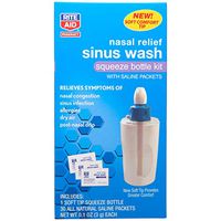Rite Aid Nasal Rinse Sinus Relief Kit - 1 Bottle & 30 Saline Packets | Nasal Irrigation System | Relieve Allergies, Sinus Infections, and Nasal Congestion Symptoms