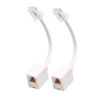 RJ45 to RJ11 Converter Adapter Connector M/F Cable,Uvital Telephone RJ11 6P4C Female to Ethernet RJ45 8P8C Male Converter Cord(2 Pack)
