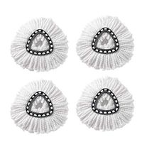 JAY D.L 4 Pack Microfiber Mop Head for Clean Pad Spin Mop Refill for Easy Wring Mop