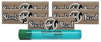 Skunk Natural Hemp 1 1/4 Rolling Papers (5 Packs) with Rolling Paper Depot Doobtube