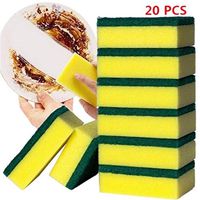 Hevare Home Kitchen Double Layer Soft Strong Water Absorption Dishwashing Sponge Sponges