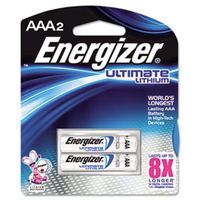 Energizer L92BP2 - e Lithium Batteries, AAA, 2 Batteries/Pack-EVEL92BP2
